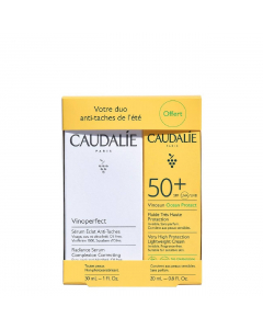 Caudalie Vinoperfect Kit Sérum Antimanchas + Protetor Solar Fluido